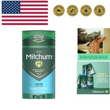 Men's Deodorant, Antiperspirant Stick, Triple Odor Defense Invisible Solid, 4...