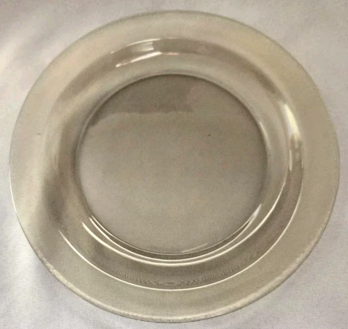 SET OF 4 ARCOROC CLASSIQUE BROWN MOCHA GLASS LUNCHEON PLATES 9"