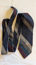 Striped necktie for cold weather - made in USA