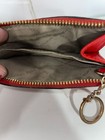 Michael Kors Womens Card Holder Red Saffiano Key Chain Zipper ID Window — photo 4