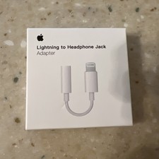 Authentic Apple Lightning to Headphone 3.5mm Jack Adapter - White MMX62AM/A