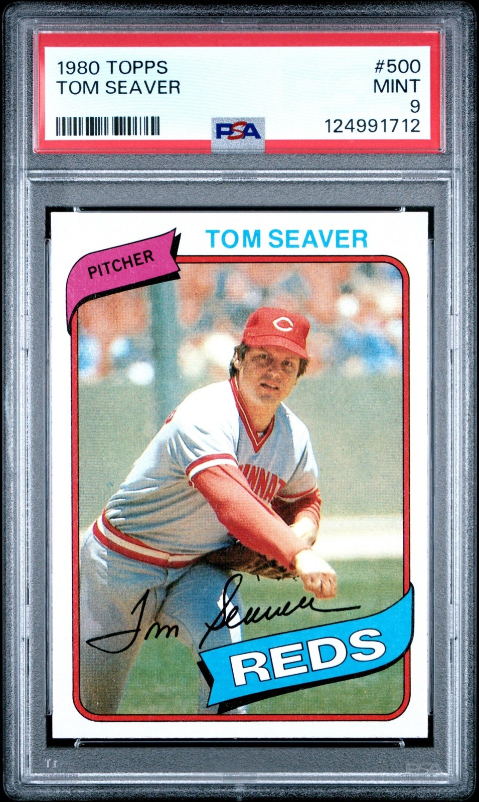 1980 Topps Baseball Tom Seaver #500 PSA 9
