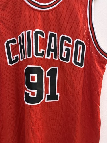 Dennis Rodman Signed Chicago Bulls Jersey Beckett Certified Size XL - Picture 2 of 6