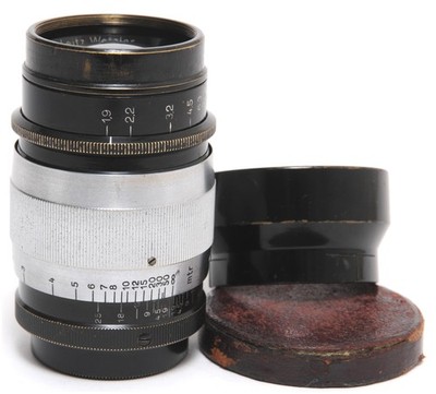Leitz Leica Hektor 1,9/7,3cm lens HEGRA Screw Mount Black / Chrome