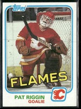 1981-82 Topps Pat Riggin RC #30 Calgary Flames