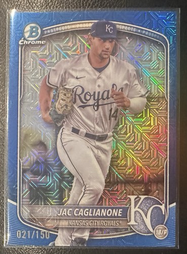 Carte à Collectionner 2025 Bowman - Jac Caglianone SP Mojo Refractor - Royals