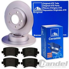 ATE BREMSSCHEIBEN + CERAMIC BELÄGE HINTEN für VW GOLF 5 6 TOURAN AUDI A3 OCTAVIA