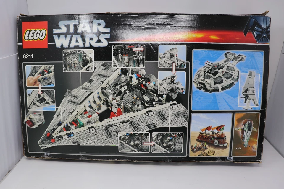 LEGO Star Wars 6211 Destructor Estelar Imperial Caja Abierta, Paquetes Sellados Completos Foto 3 de 4