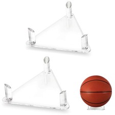 Acrylic Ball Stand Holder - Display Rack for Basketball, Football, Soccer 2 ...