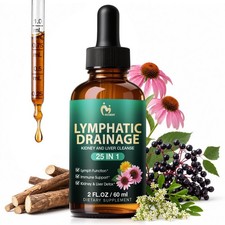 25-in-1 Lymphatic Drainage Drops 2 Fl Oz 60ml Immune Lymph