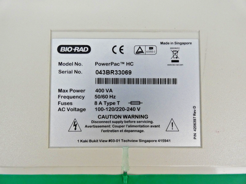 Bio-Rad PowerPac HC High Current Electrophoresis Power Supply - Picture 8 of 8