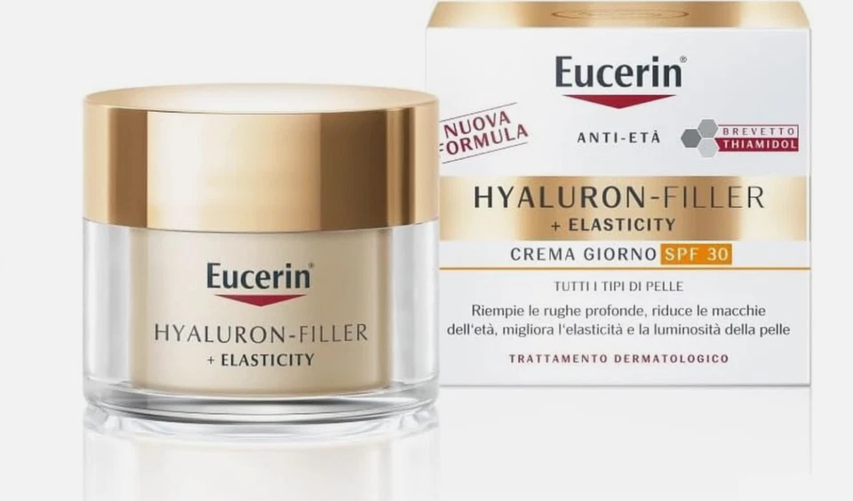 Eucerin Hyaluron-Filler + Elasticity Crema Giorno SPF 30 50 Ml, Crema Viso Antim