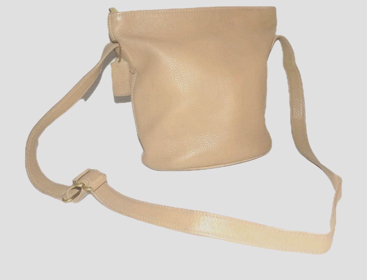 vintage 90s COACH camel glove tanned leather Sonoma Bucket Legacy Bag purse 4907 thumbnail 3