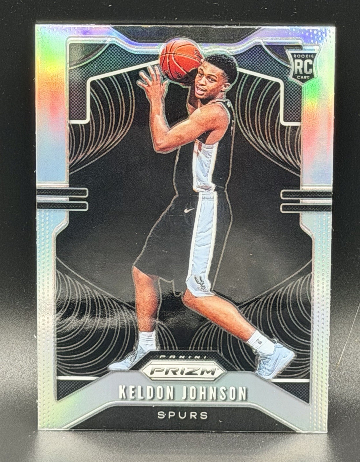 Keldon Johnson 2019-20 Panini Prizm True Silver San Antonio Spurs #273 Rookie