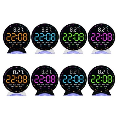 Adjustable Brightness LED Alarm Clock Electronic Bedside Clock with Night Light