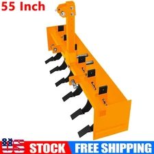 For Category 1 Tractors 3 Point Box Grading Blade Scraper Blade Steel 55",Yellow
