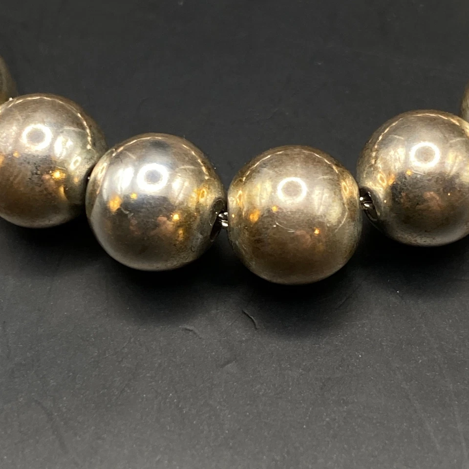 "Pulsera de bola TIFFANY HARDWEAR en plata, 10 mm, tamaño pequeño 7"" - NUEVA $700" Foto 3 de 4