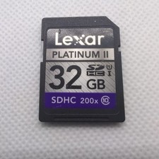 Lexar 32GB SDHC Platinum II 200x U1 C10 Flash Card Tested Working -Korean Made