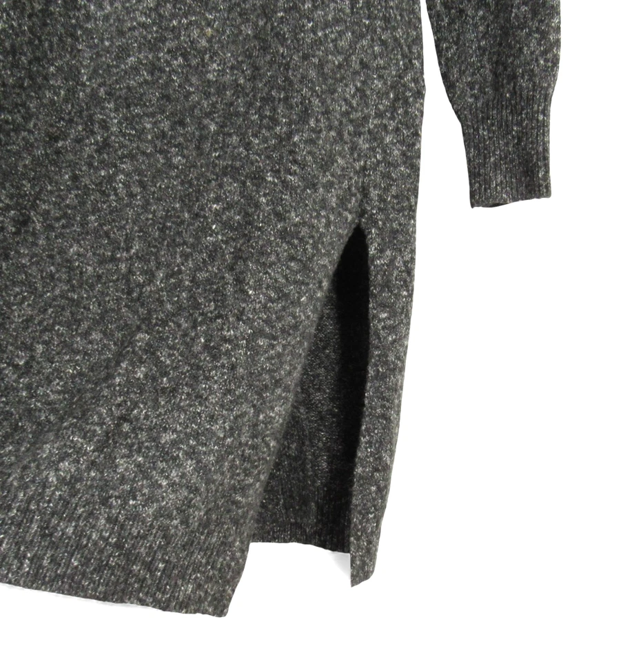 CÁRDIGAN SUÉTER HALÓGENO Nordstrom GRIS JASPEADO Frente Abierto Estilo Plumero S Foto 4 de 4