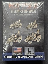 Flames of War UBX65 Airborne Jeep Recon 4 Vehicles Gaming Miniatures New Sealed