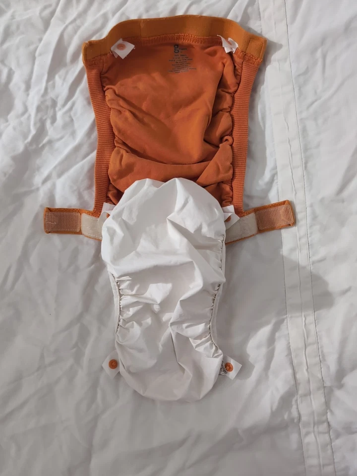 Pañal 8 lb-14 lb Recién Nacido Tamaño Naranja Verde Azulado Forros de Plástico Incluidos Reutilizables Foto 4 de 4