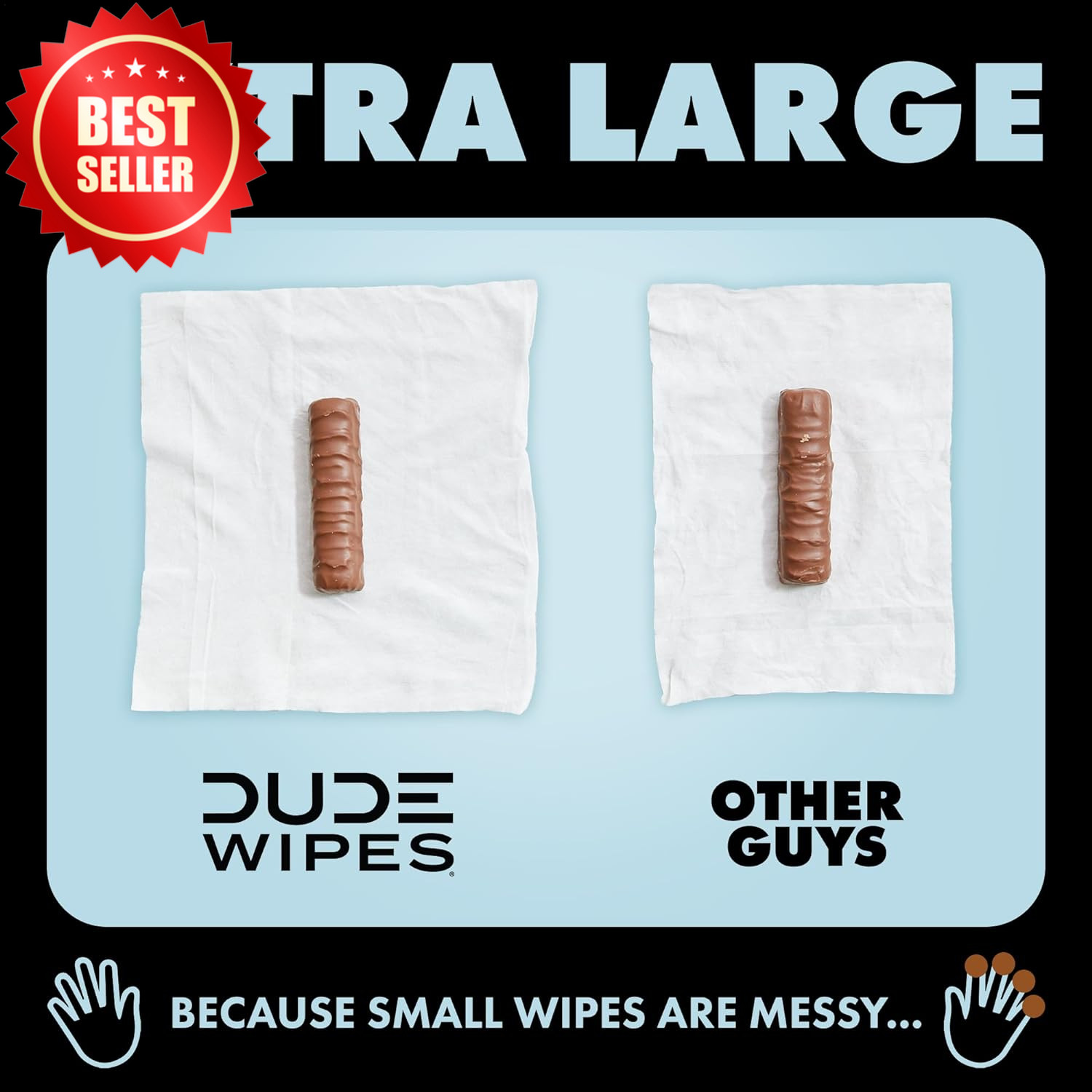 Medicated Flushable Wipes 144 Ct Witch Hazel Unscented XL Adult 3 Pack