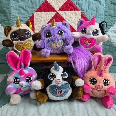 Zuru Rainbocorns Itzy Glitzy Surprise Lot of 6 Mini Plush Toys Cats Bunny 2020