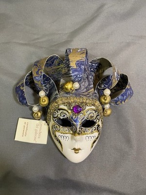 Authentic La Maschera del Galeone Hand Painted Venetian Mask - Italy