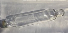 Vintage Glass Rolling Pin "Roll-Rite" Good Housekeeping W/Metal Cap Serial #3193