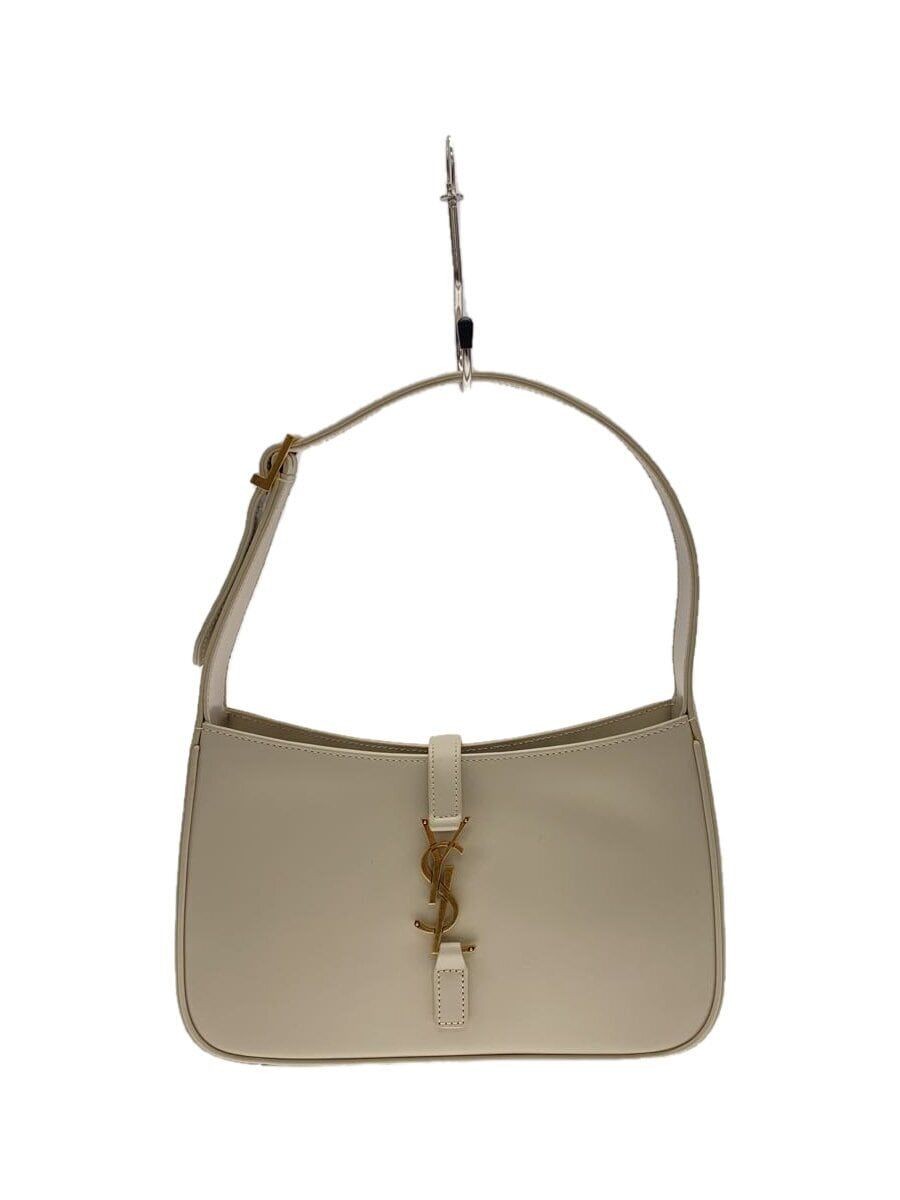 Borsa a mano SAINT LAURENT pelle bianca tinta unita usata