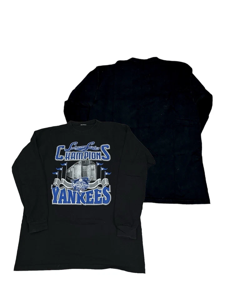 Camiseta De Colección New York Yankees 2000 Subway Series Manga Larga Talla Grande Foto 2 de 4