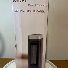 WINHL Ceramic Fan Heater PTC-SL1703, 1500W + Fan 120V~,60Hz