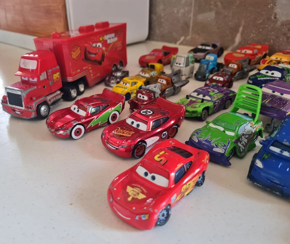 Disney Pixar Cars Collection, 50 Cars + Mack Truck + IKEA Tub, Rare Editions - image 3 of 4