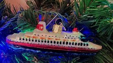 Old World Christmas Cruise Ship Blown Glass O...