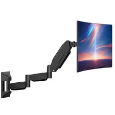Long Arm Monitor Wall Mount for Max 32 inch Computer Screen, Extra Long Adjus...