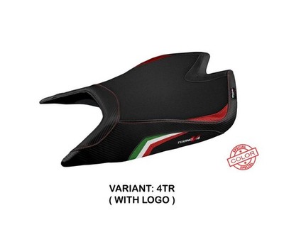 Sattelbezug Sitz Nashua SC 3Farb TR +logo TPZ Aprilia Tuono V4 Fac 2021 2023