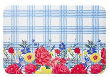 Pioneer Women Bouquet Plaid Kitchen Comfort Mat 20" x 30"