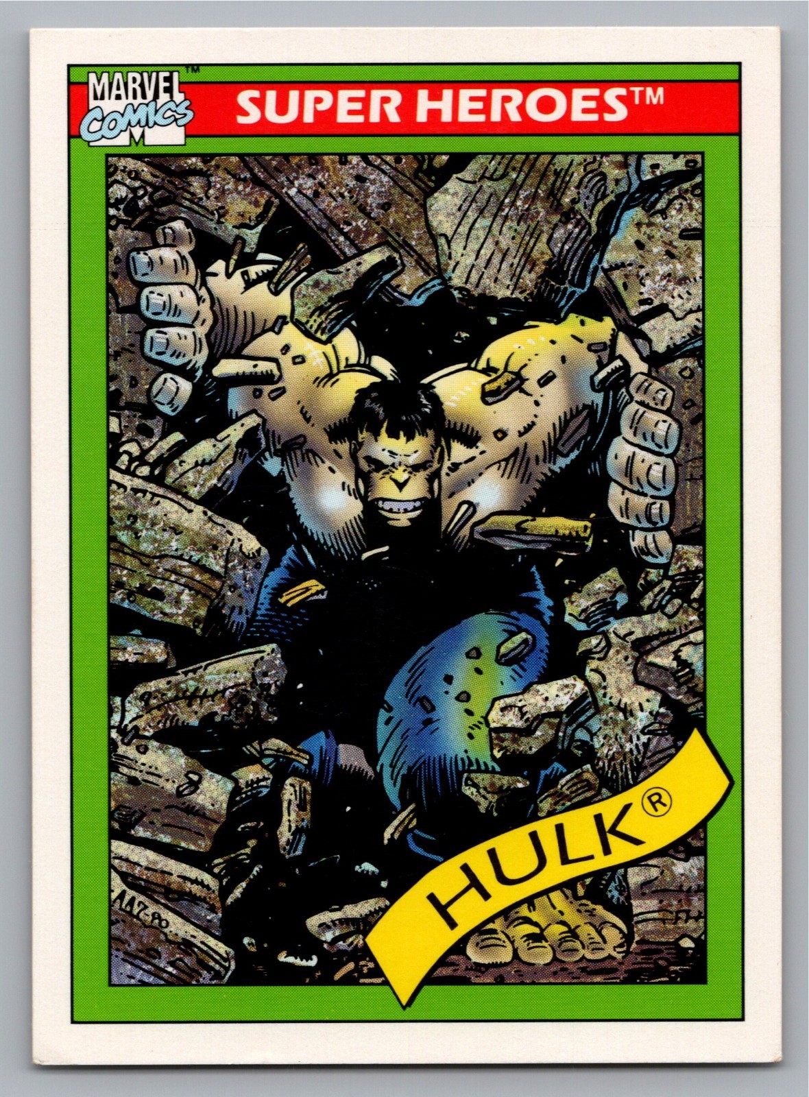 1990 Impel Marvel Universe #17 Hulk (gray)