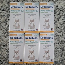 6 PACK Dr. Talbot's Baby Tooth Gel for Sore Gums .53 Oz EXP 10/2026