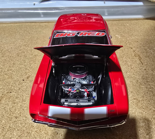 GMP 1/18 1969 CHEVROLET CAMARO BIG RED OUTLAW RACER 18882 1 DI 10150 SUPER RARA - Foto 4 di 10