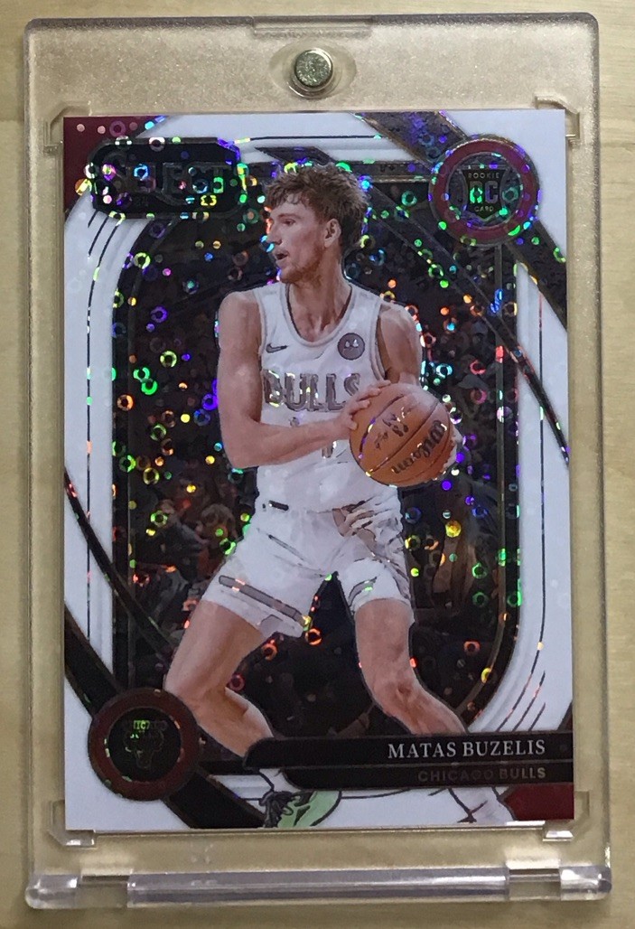 🔥2024-25 Select Matas Buzelis Courtside RC White Disco Prizm SP #’d /75 #277