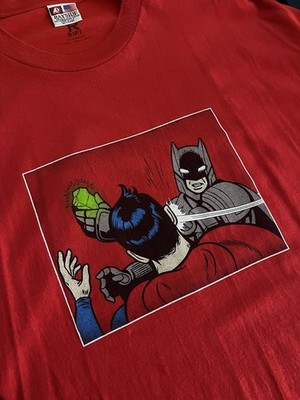 Batman Vs Superman Kryptonite Slap Meme, Graphic Crewneck T-Shirt 5XL Men s