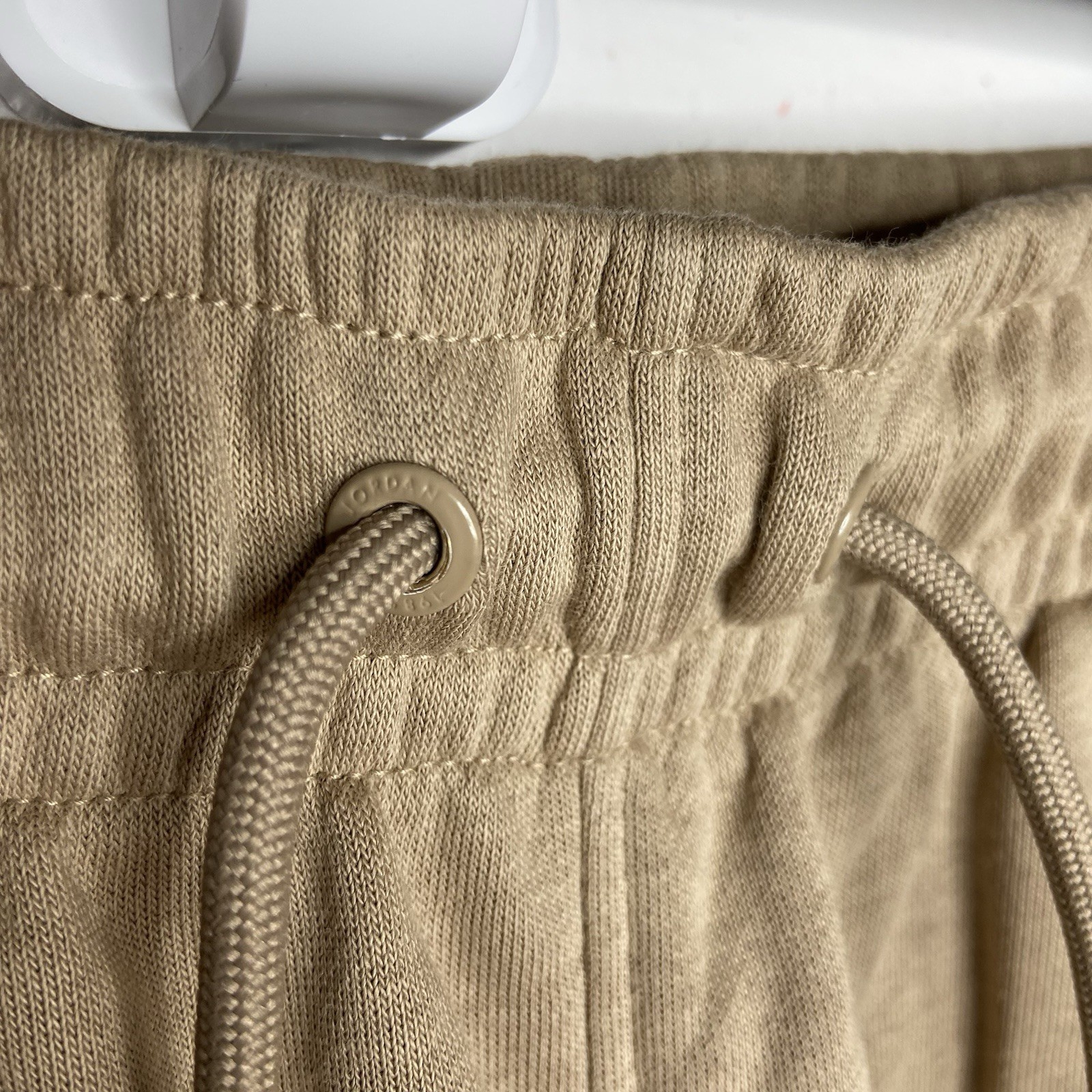 FV7279-257 Nike Air Jordan Brooklyn Fleece Joggers Sweatpants Khaki Men's Size L thumbnail 4