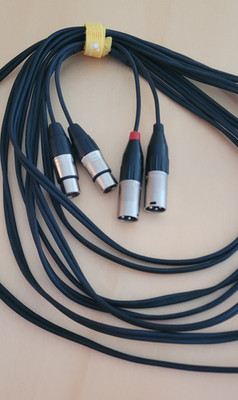 Stereo XLR Kabel 6 Meter für Behringer Powerplay P1
