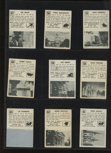1951 Topps Magic Football Complete Set (75/75) Janowicz Wade - Picture 14 of 24