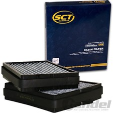 INNENRAUMFILTER SET AKTIVKOHLE für MERCEDES C KLASSE W S 203  CL 203 CLK C A 209