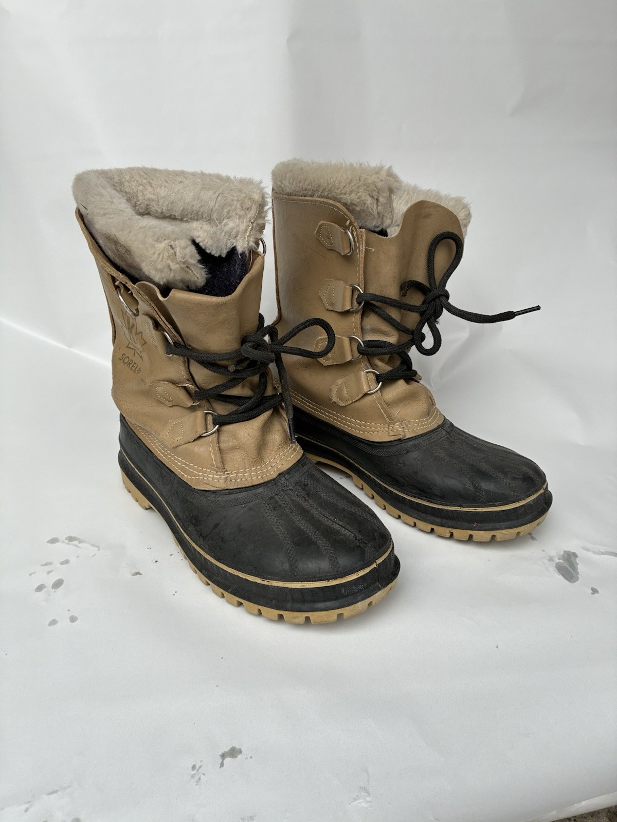 Sorel Scout Mens Boots Size 7 Leather Insulated Wool Lined Winter  Extreme Snow