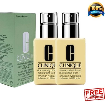 2 Packungen 125ml Clinique - Dramatically Different Feuchtigkeitslotion mit Pumpe