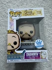 Funko Pop! Disney Beauty and the Beast Cogsworth #1138 Funko EXclusive W/ Protec