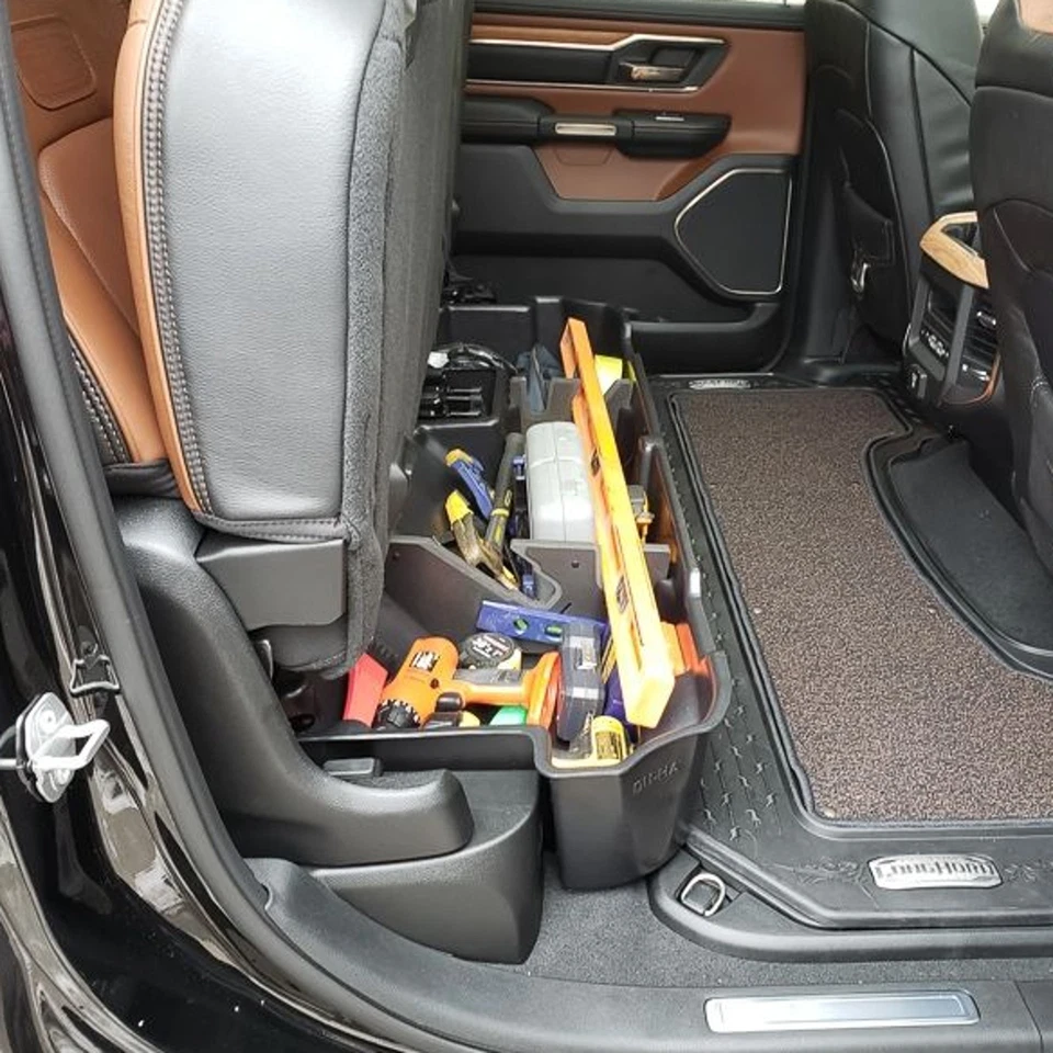 DU-HA Under Seat Black Polyethylene Storage Case for 19-26 Ram 1500 Crew Cab - Imagem 4 de 4